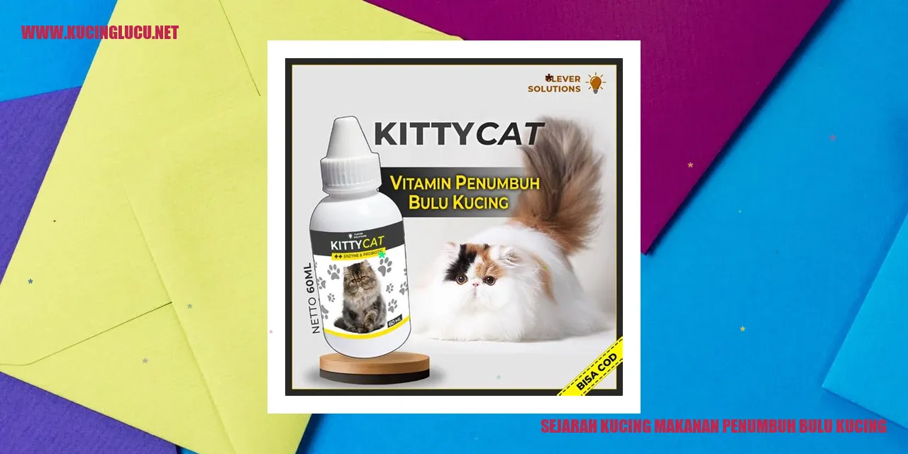 Makanan Penumbuh Bulu Kucing