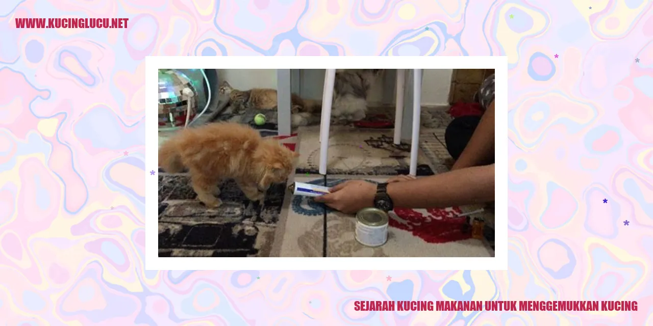 Sejarah Kucing Makanan untuk Menggemukkan Kucing