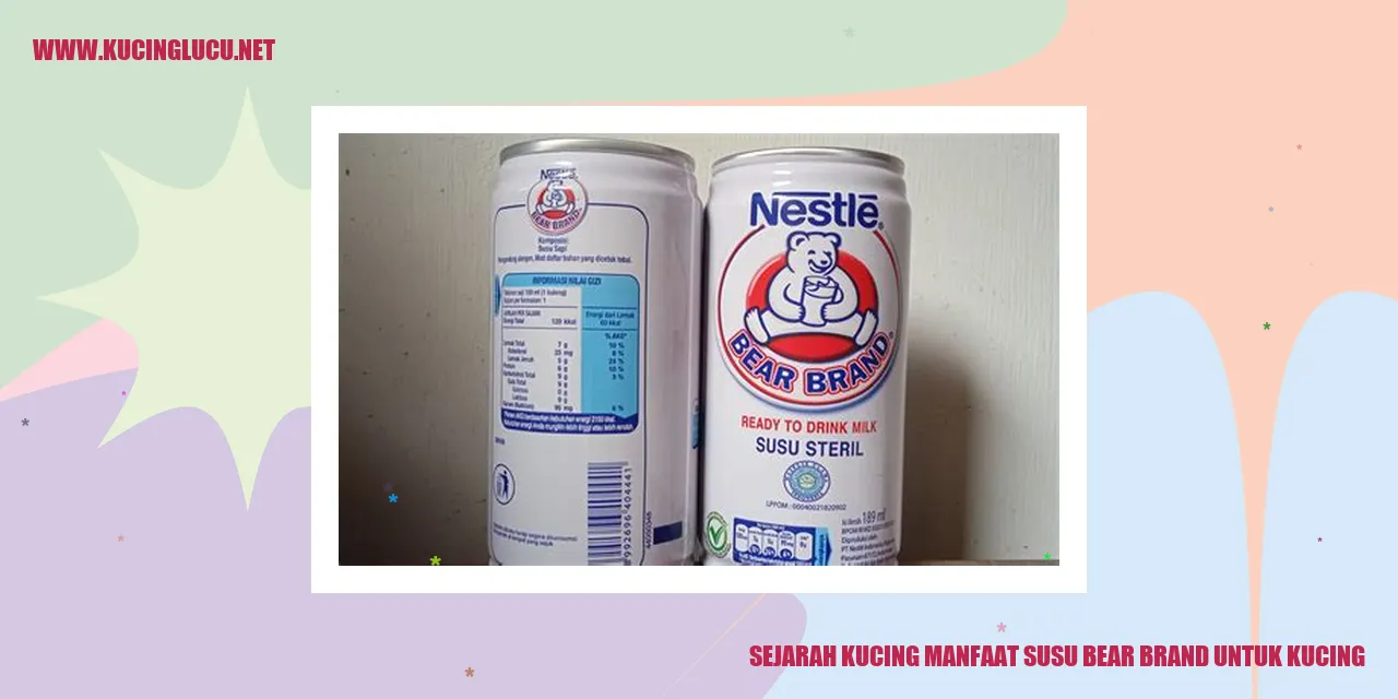 Gambar Susu Bear Brand untuk Kucing