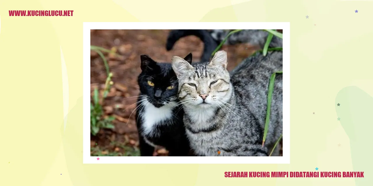 Ilustrasi Kucing yang Dikunjungi Oleh Banyak Kucing