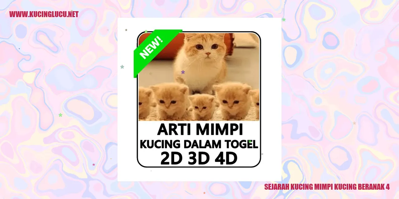 Gambar kucing mimpi kucing beranak 4