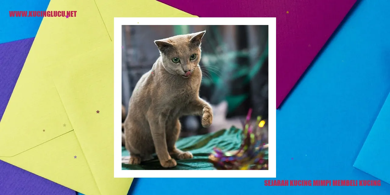 Kucing Mimpi Membeli Kucing