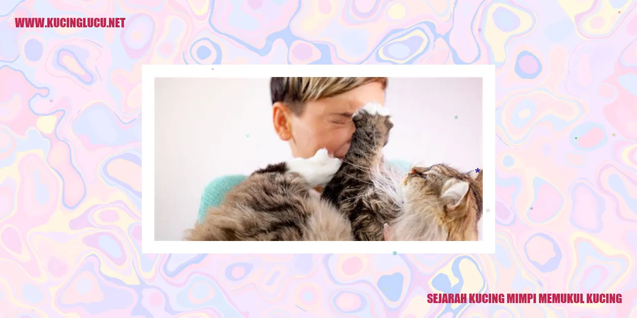 Ilustrasi Kucing yang Bermimpi Memukul Kucing