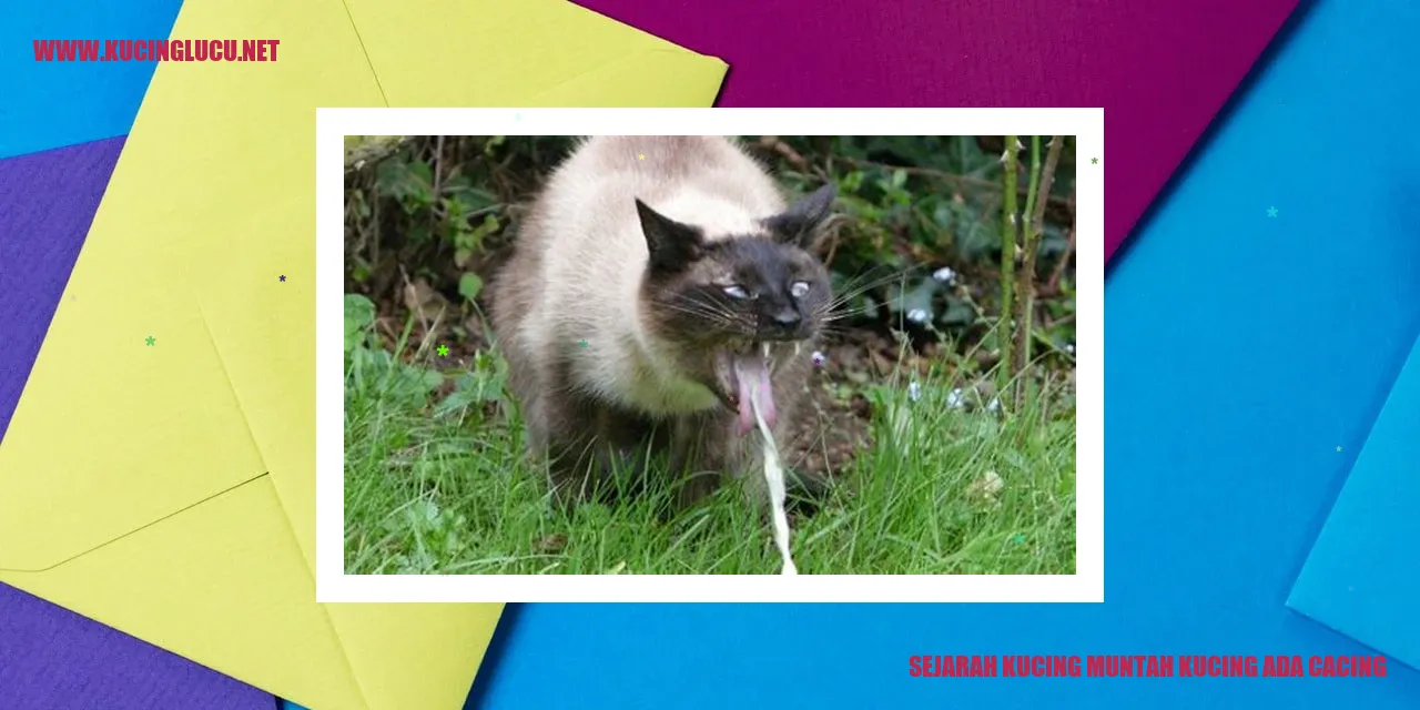 Kucing Muntah Kucing Ada Cacing