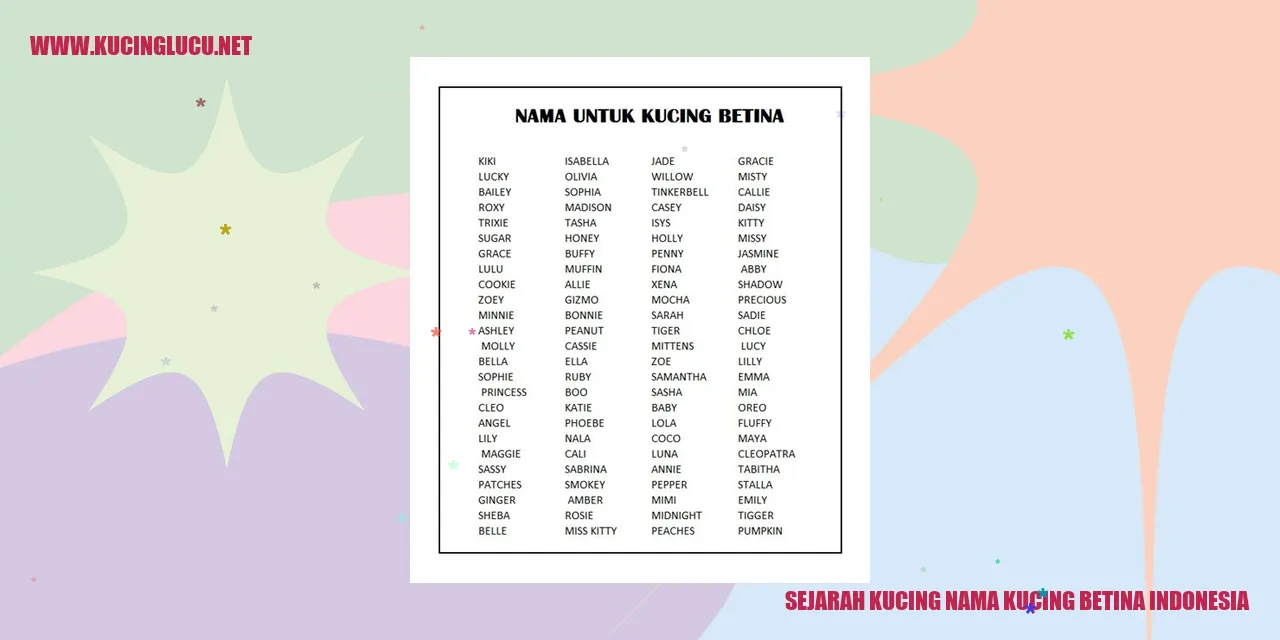gambar sejarah kucing betina Indonesia