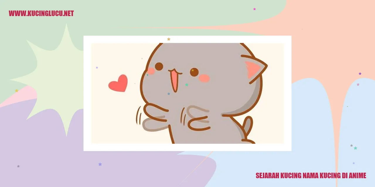 gambar kucing di anime