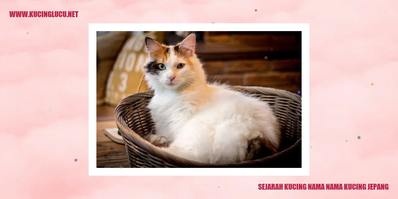 Sejarah Kucing nama nama kucing jepang