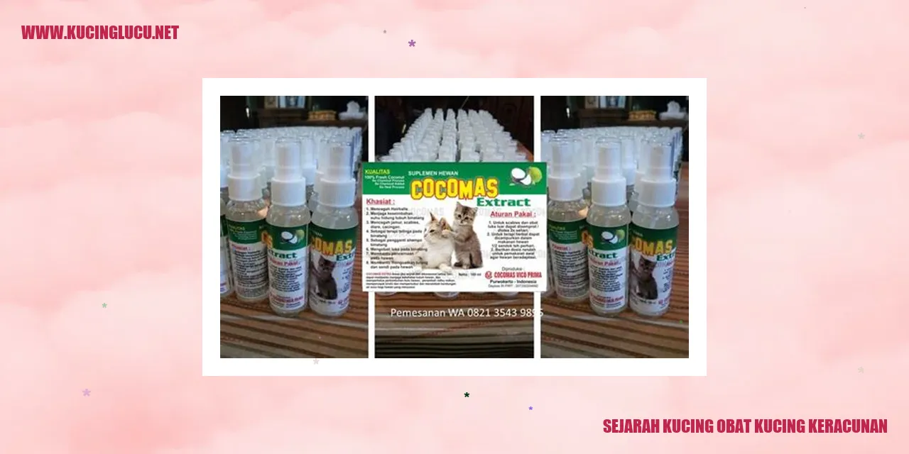 Sejarah Kucing Obat Kucing Keracunan