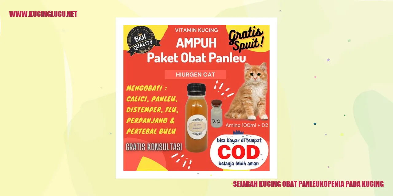 Kucing Obat Panleukopenia