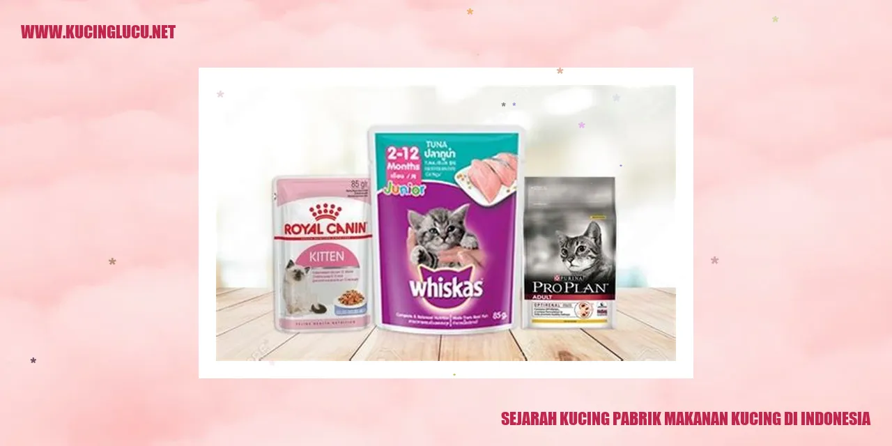 Sejarah Kucing Pabrik Makanan Kucing di Indonesia