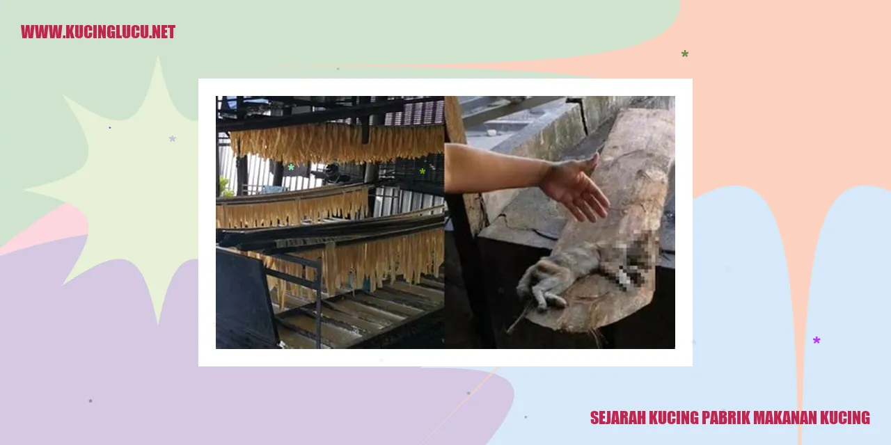 Sejarah Kucing Pabrik Makanan Kucing
