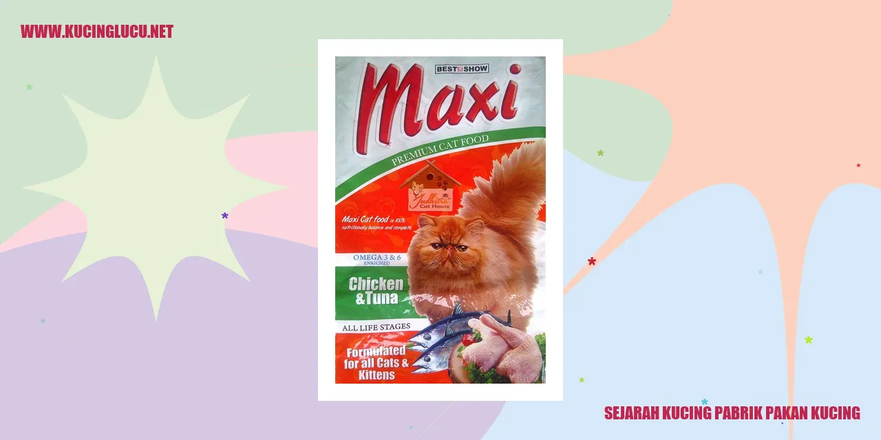 Sejarah Kucing Pabrik Pakan Kucing