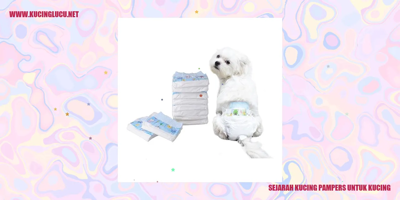 Sejarah Kucing Pampers untuk Kucing