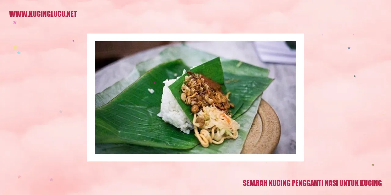 Sejarah Kucing Pengganti Nasi untuk Kucing