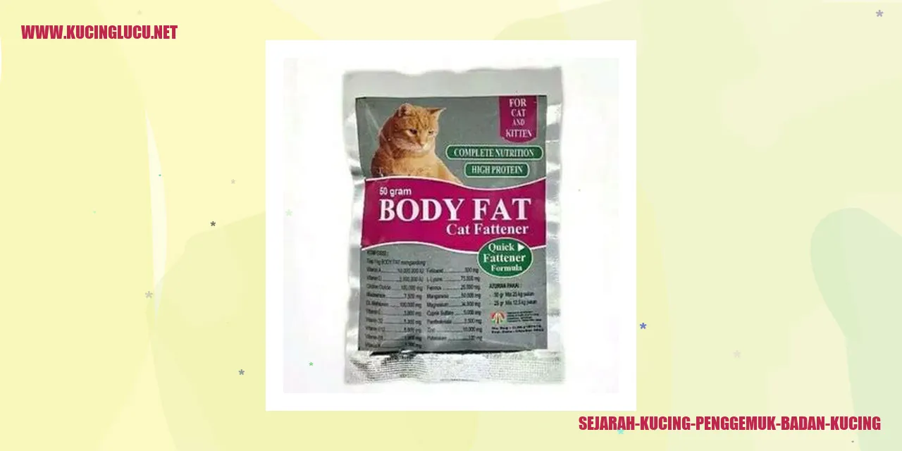 Gambar Sejarah Kucing Penggemuk Badan Kucing