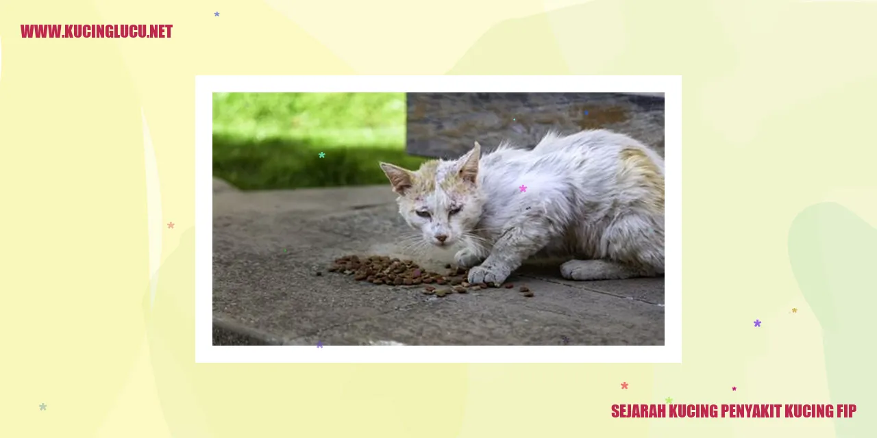 Sejarah Kucing Penyakit Kucing FIP