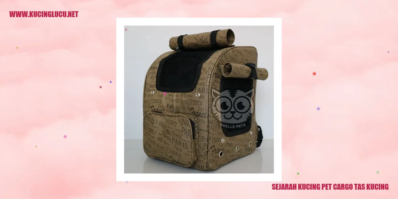 Gambar Sejarah Kucing Pet Cargo Tas Kucing