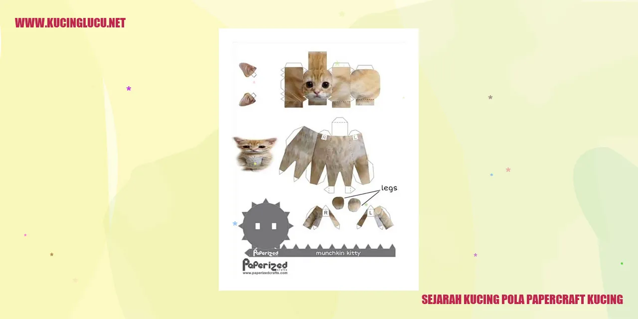 Sejarah Kucing Pola Papercraft Kucing