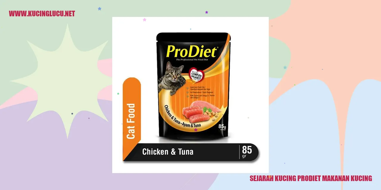 Sejarah Kucing ProDiet Makanan Kucing