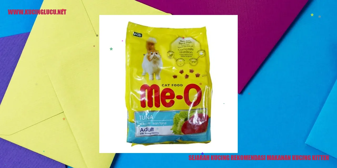 Sejarah Kucing dan Makanan Kucing Kitten