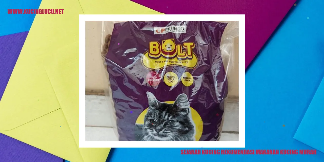 Kucing dan makanan kucing murah