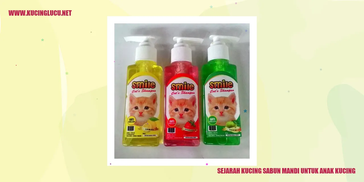 Kucing Sabun Mandi untuk Anak Kucing