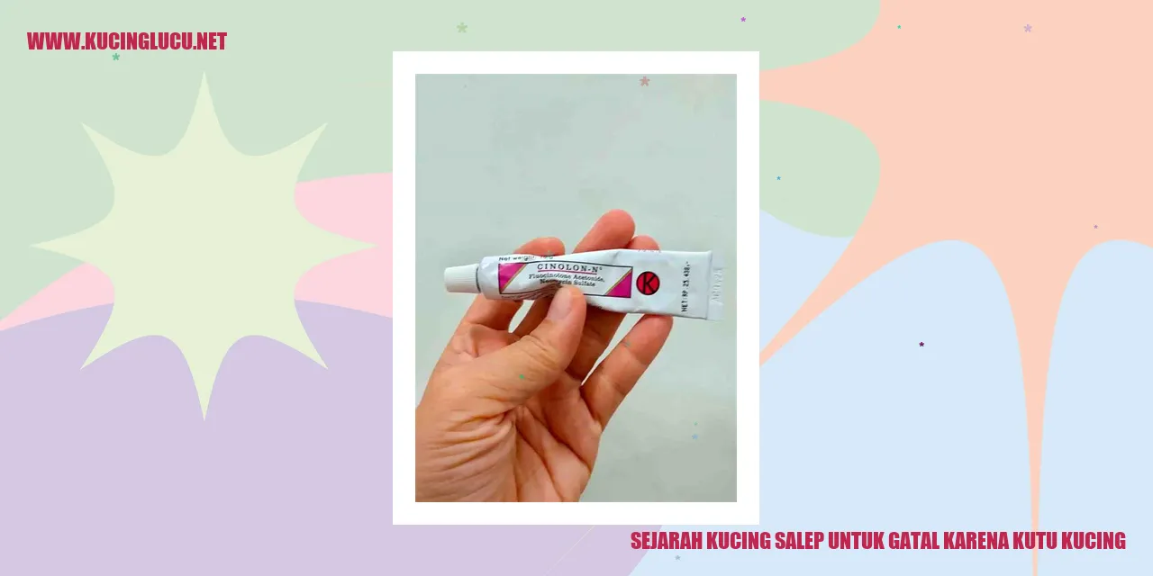 Sejarah Kucing Salep untuk Gatal karena Kutu Kucing