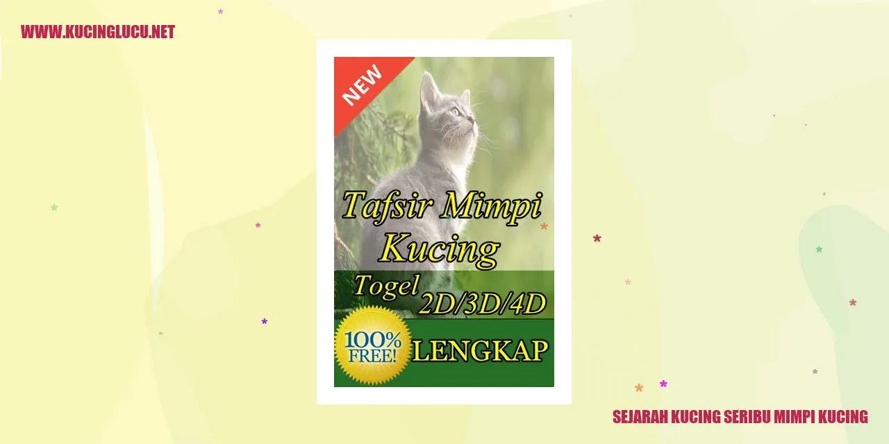 Kucing seribu mimpi kucing