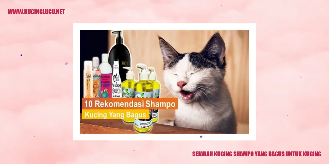 Sejarah Produk Shampoo yang Bagus untuk Kucing