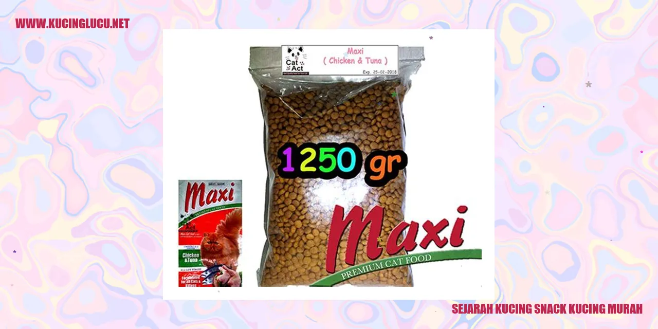 Sejarah Kucing snack kucing murah