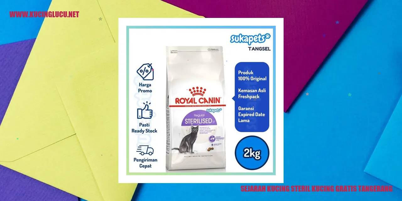 Sejarah Kucing steril kucing gratis tangerang
