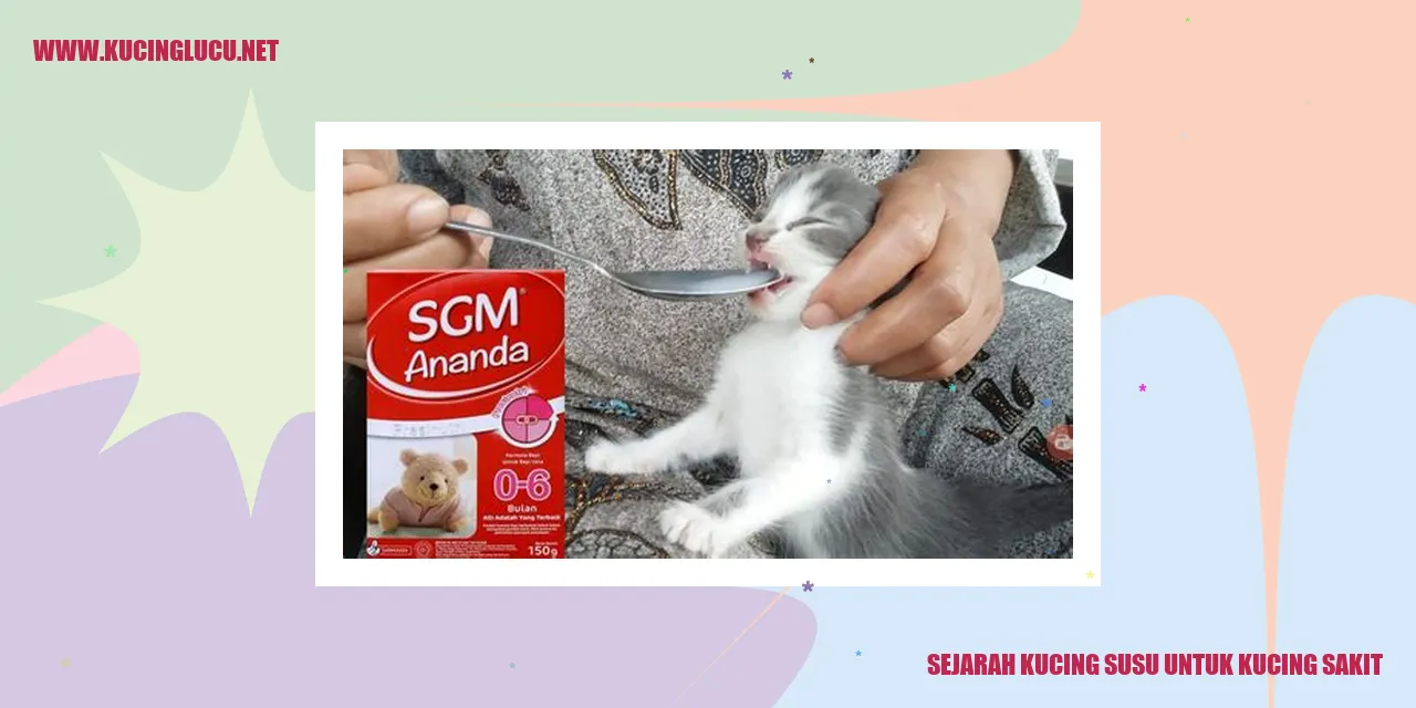 Kucing Susu untuk Kucing Sakit