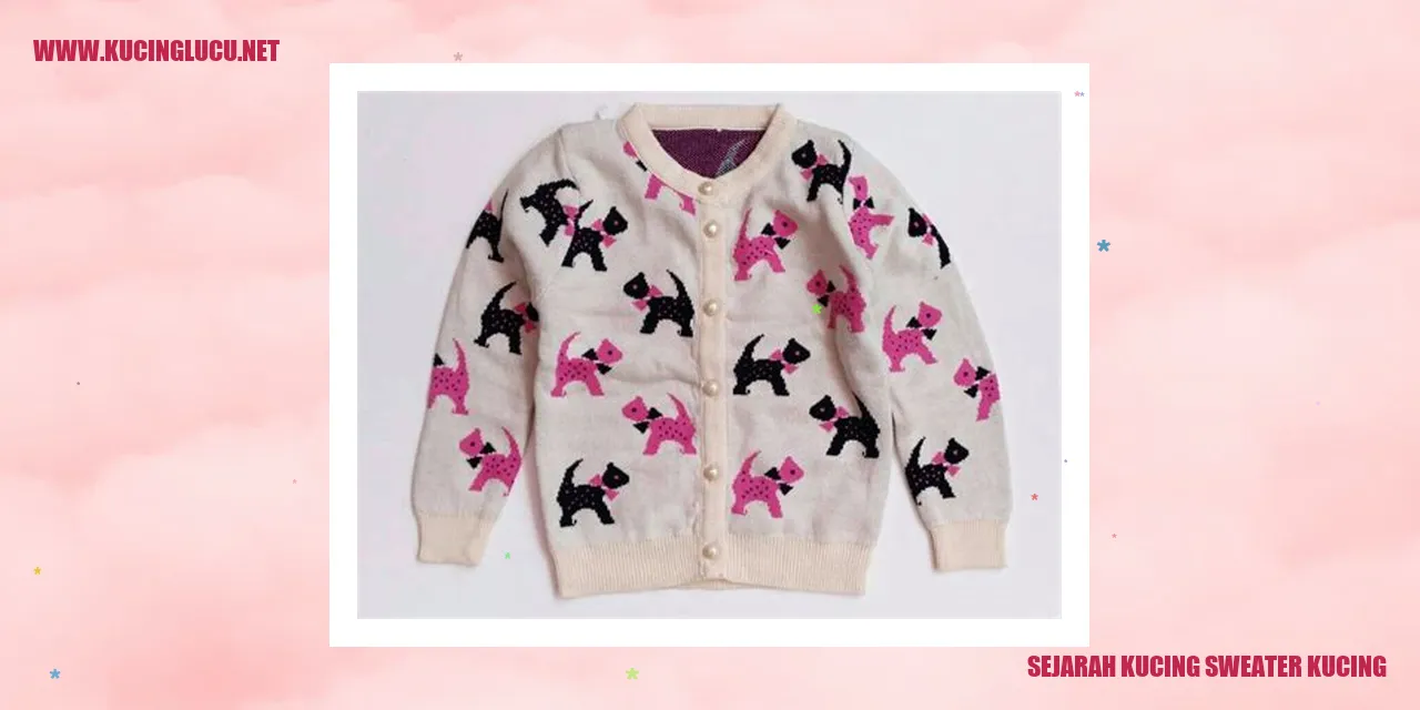 Sejarah Kucing Sweater Kucing
