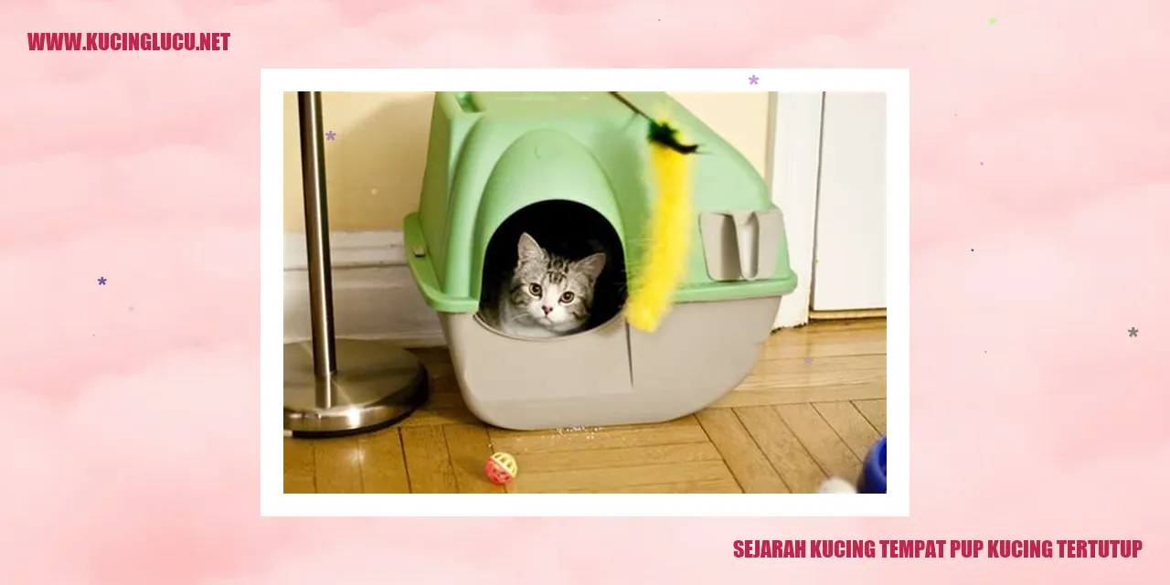 Kucing tempat pup kucing tertutup