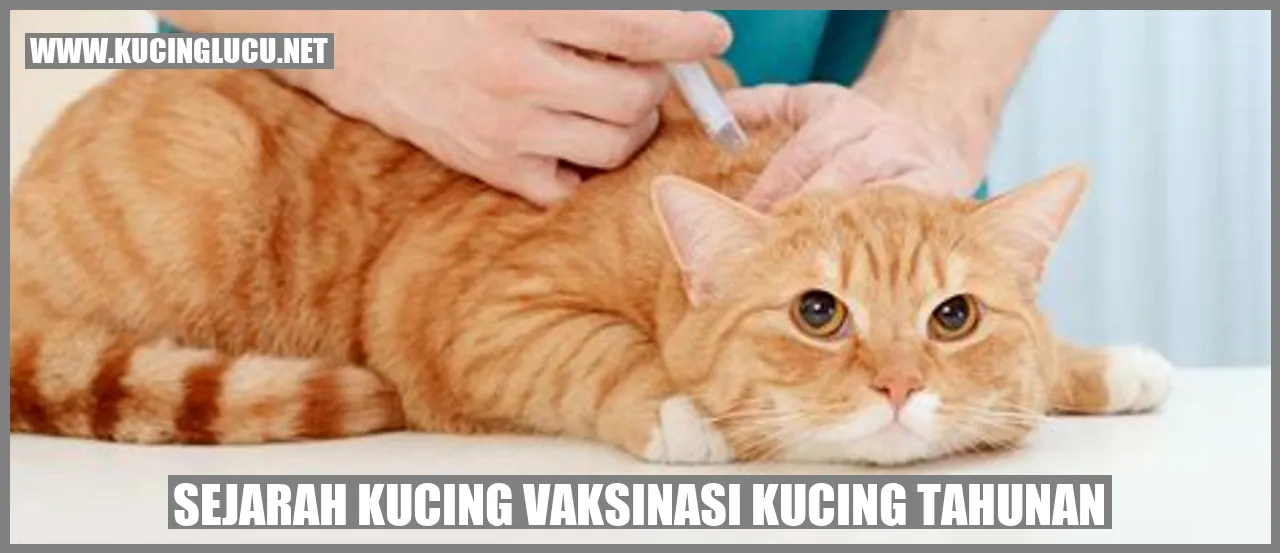 Sejarah Vaksinasi Kucing Tahunan