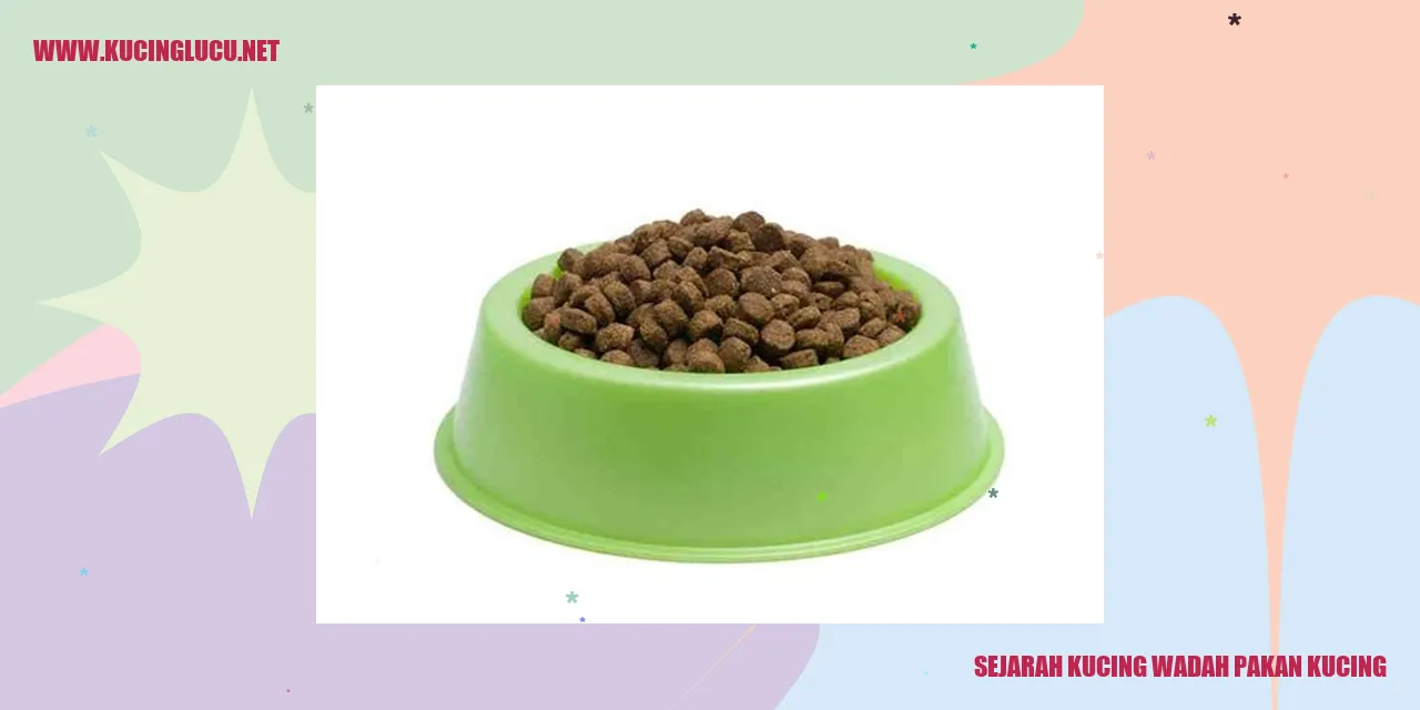 Sejarah Kucing Wadah Pakan Kucing