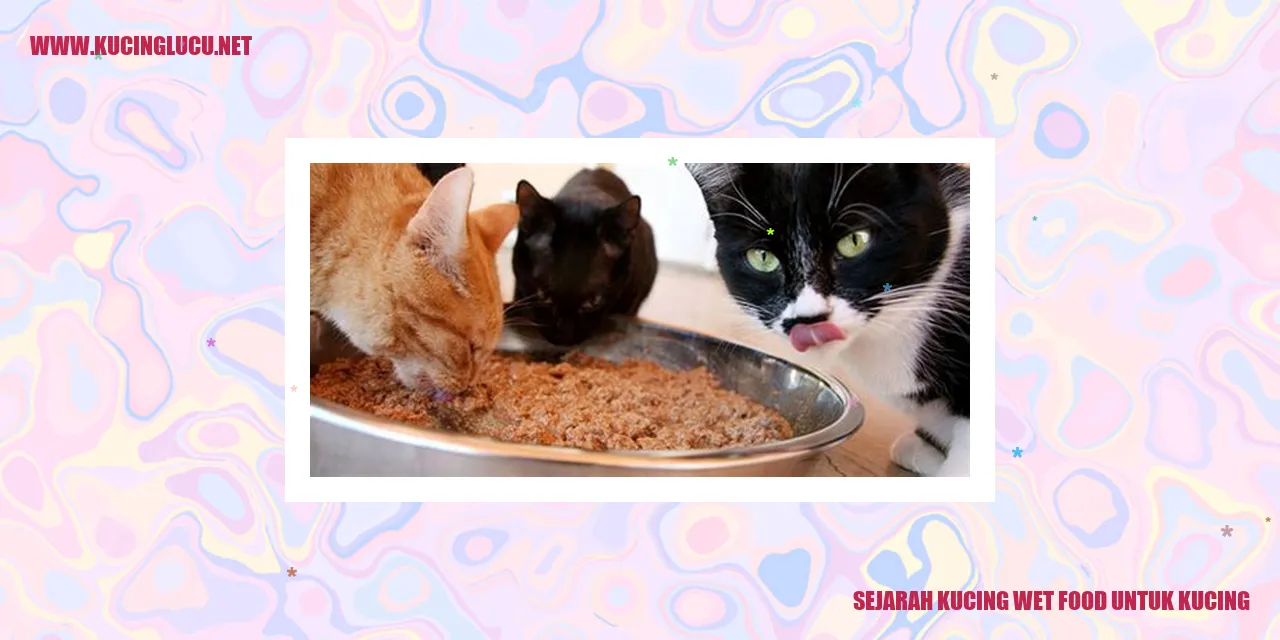 Sejarah Kucing Wet Food untuk Kucing