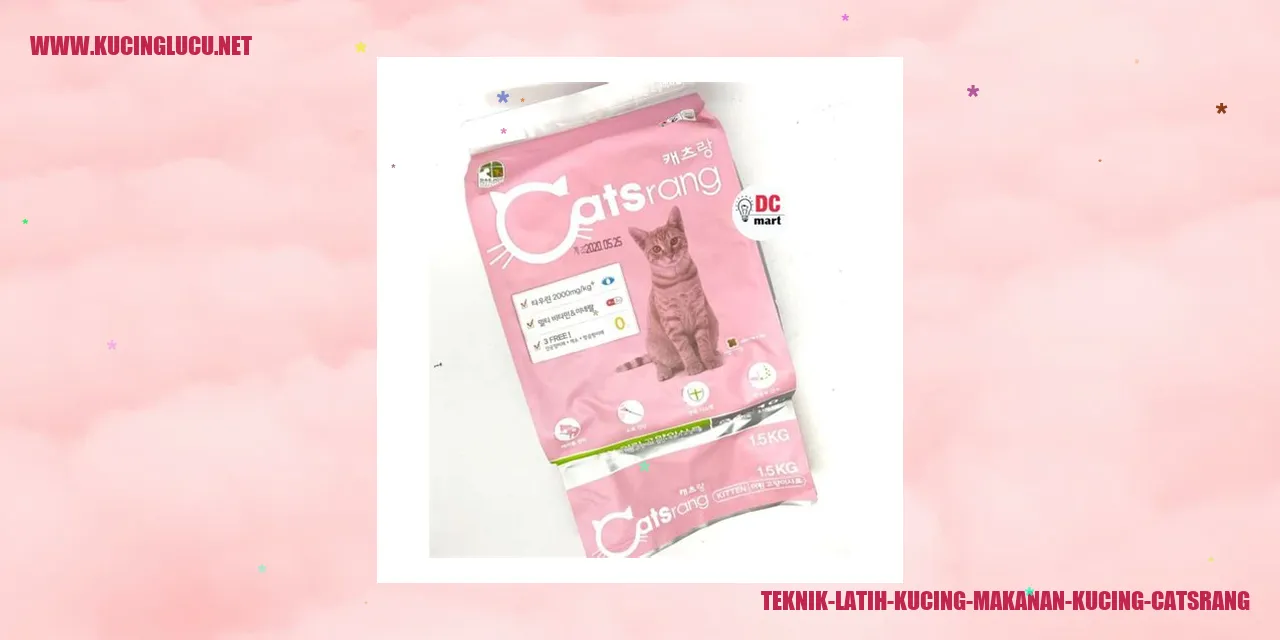 Teknik Latih Kucing Makanan Kucing Catsrang