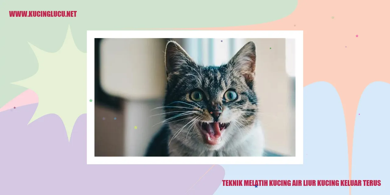 Gambar Kucing dengan Air Liur Keluar