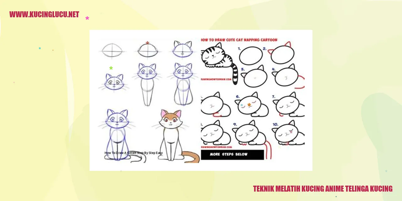 Gambar Kucing Anime dengan Telinga Kucing