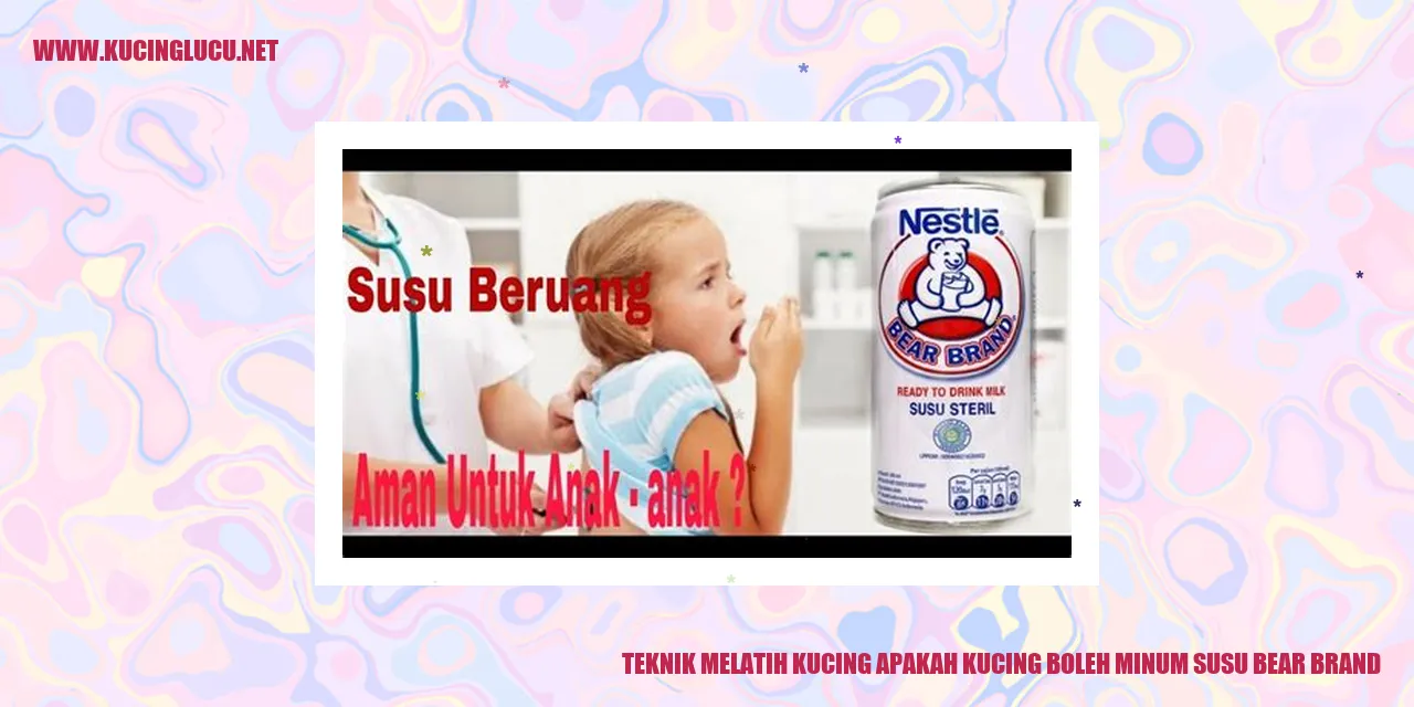 Kucing dan Susu Bear Brand