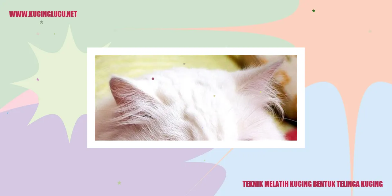 Gambar kucing dengan telinga yang menarik
