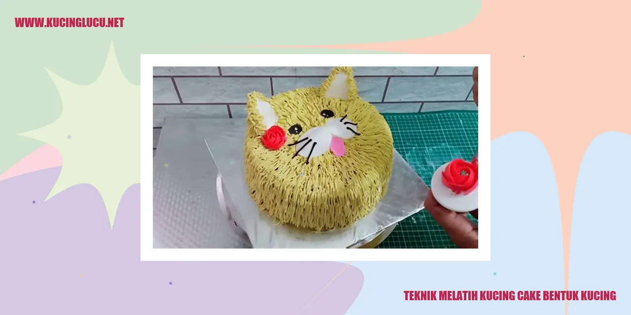 Teknik Melatih Kucing cake bentuk kucing