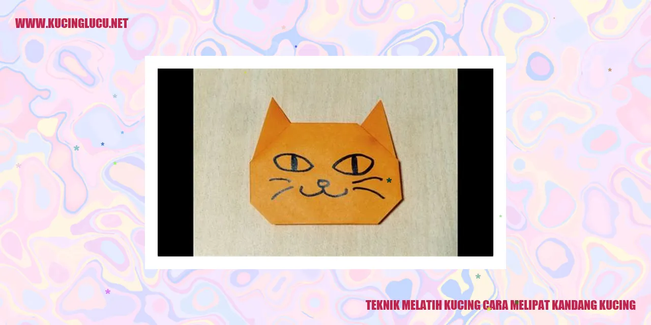 Teknik Melatih Kucing cara melipat kandang kucing