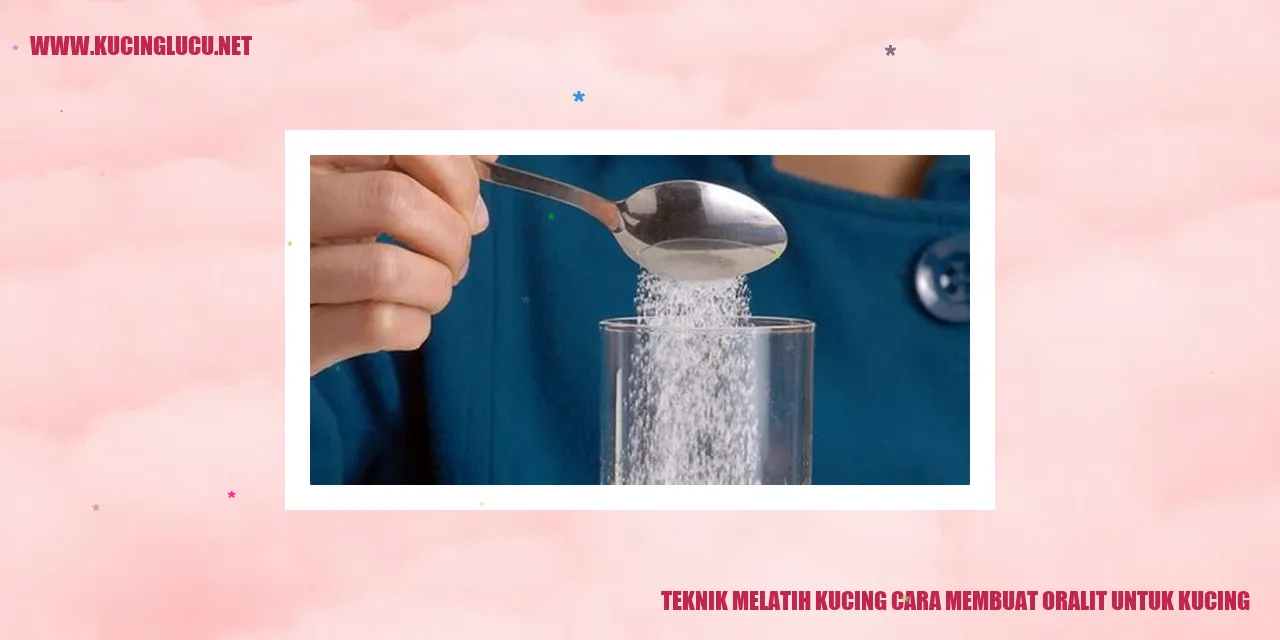 Gambar Kucing dengan Oralit