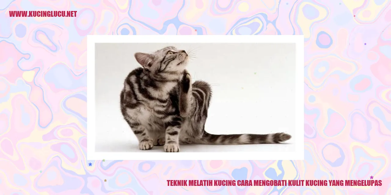 Gambar kucing dengan kulit yang mengelupas