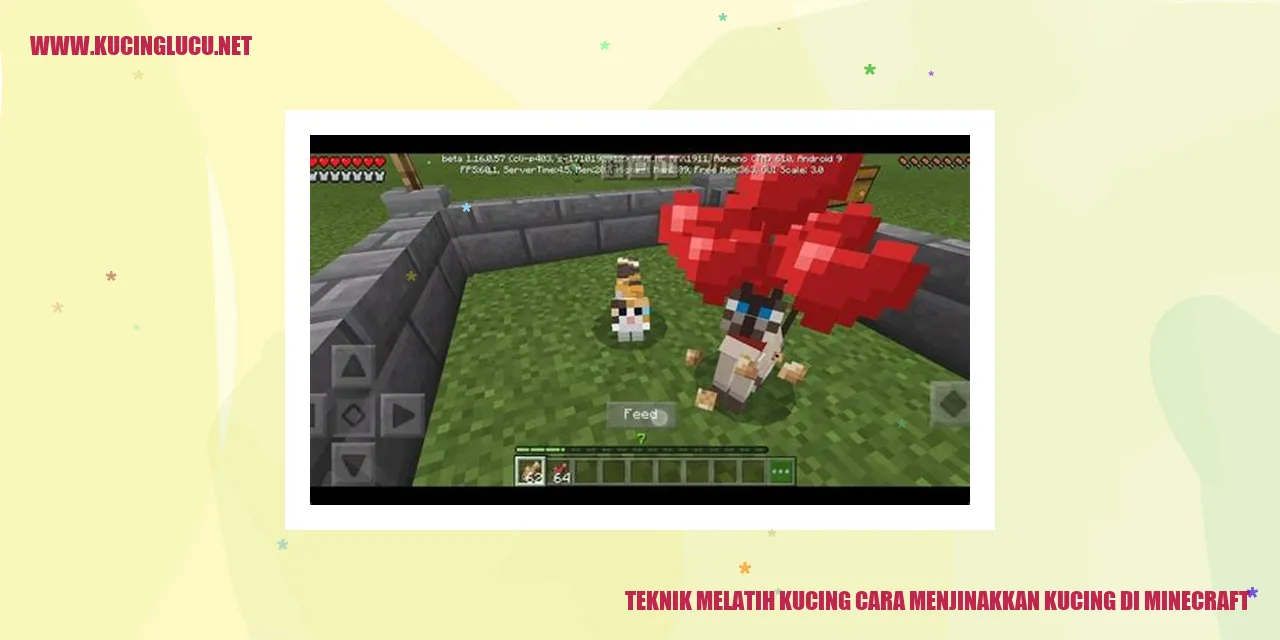 Teknik Melatih Kucing cara menjinakkan kucing di minecraft