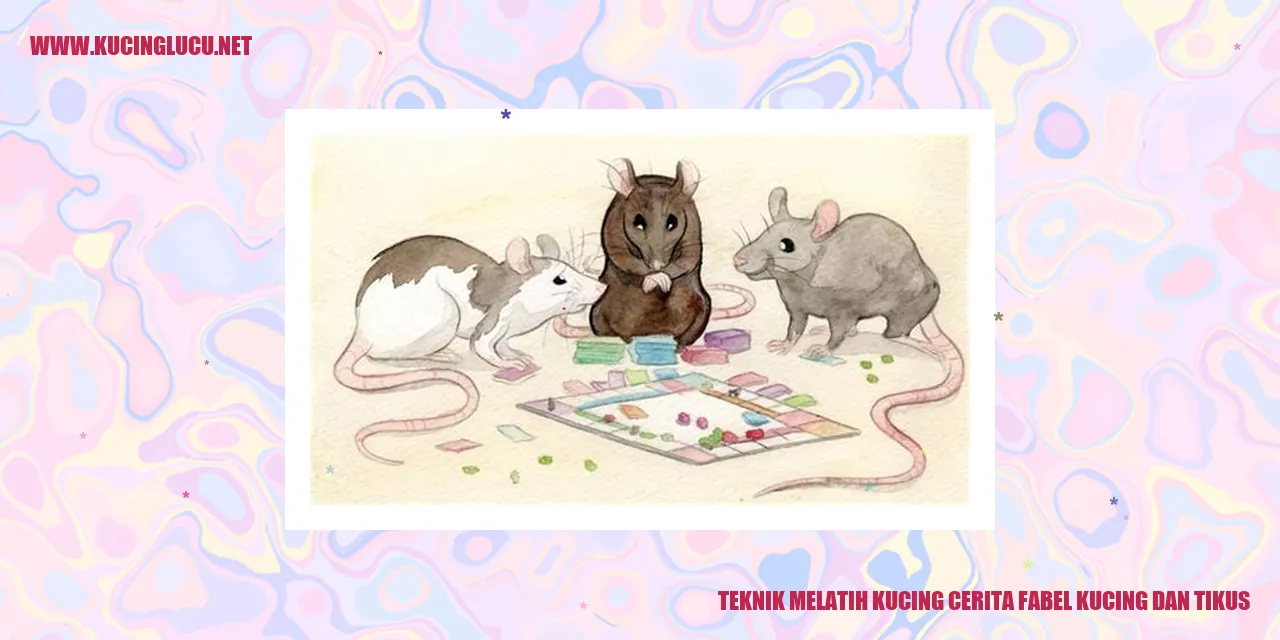 Teknik Melatih Kucing cerita fabel kucing dan tikus