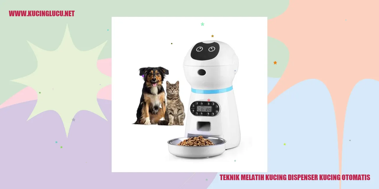 Teknik Melatih Kucing dispenser kucing otomatis