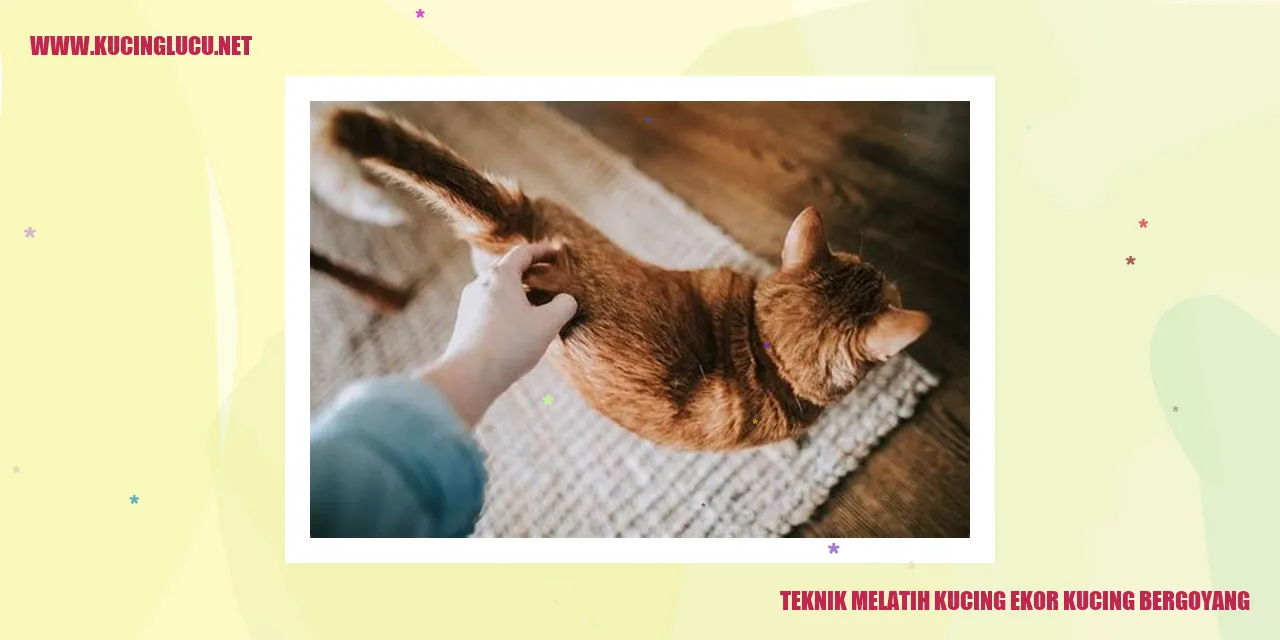 Kucing dengan ekor bergoyang